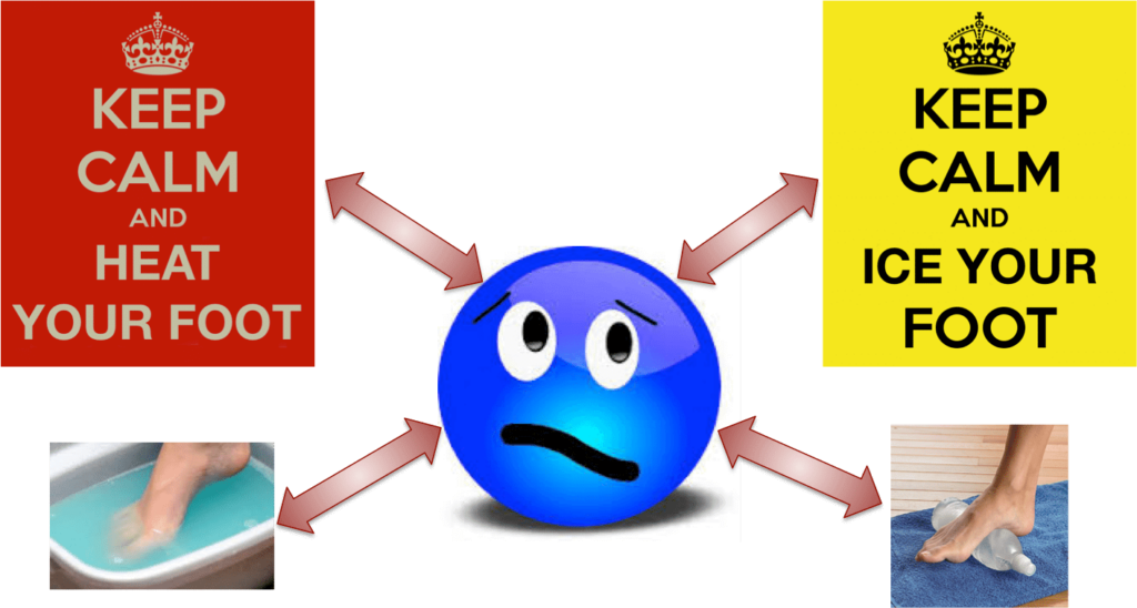 Hot versus cold foot therapy