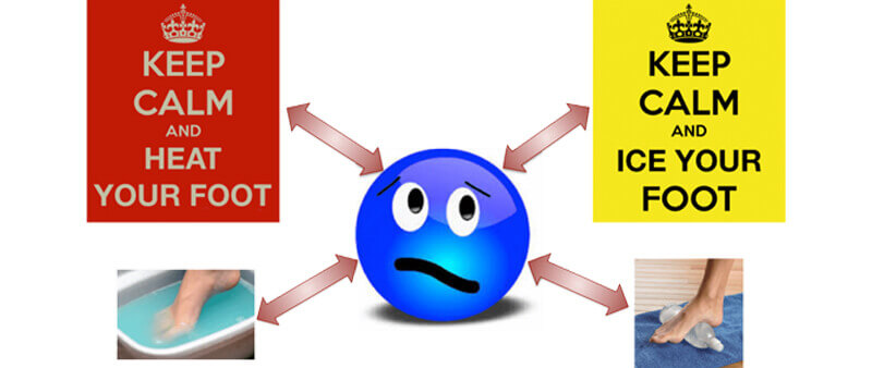 heat vs cold for foot pain