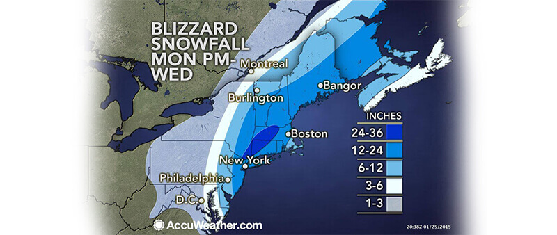 Another east coast blizzard